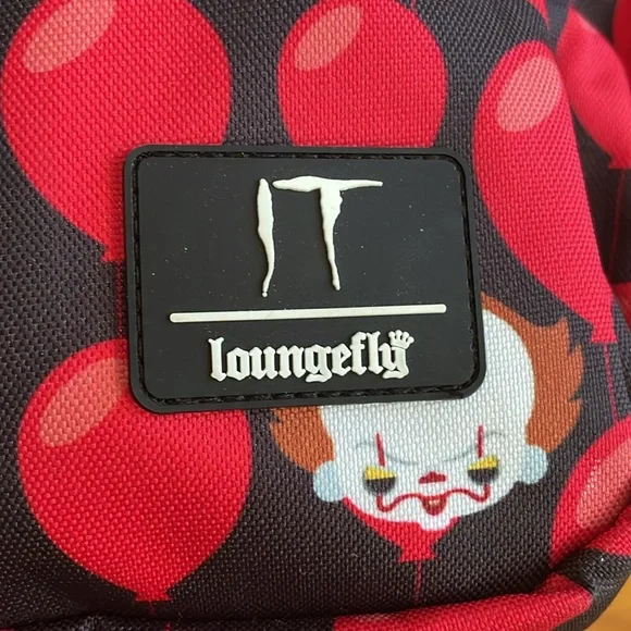 NWT Loungefly “IT” I Love Derry backpack red balloons Pennywise